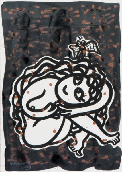 [2009] Milky way, Acrylic Ink on paper, 43X37cm